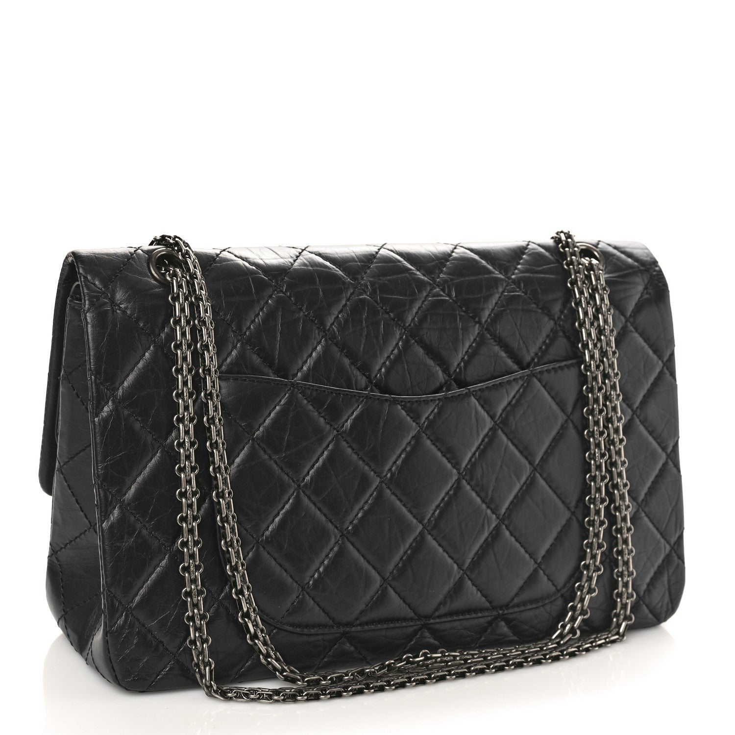 Chanel Aged Calfskin Quilted 2.55 Reissue 227 Flap Navy Blue 3 of 10