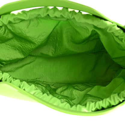 Bottega Veneta Rubberized Canvas Punch Tote Acid Green 6 of 10