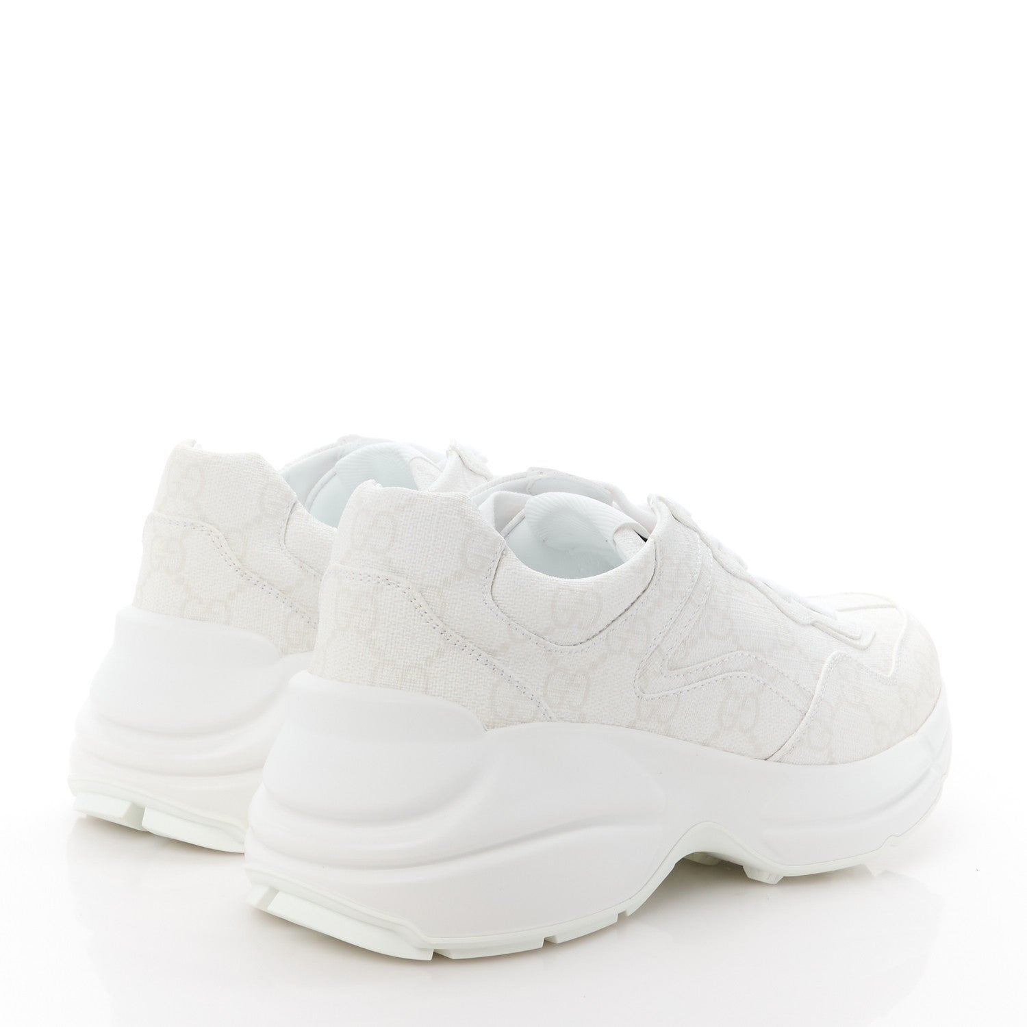 Gucci GG Supreme Monogram Womens Rhyton Sneakers 36.5 White 4 of 9
