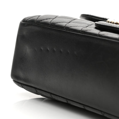 Chanel Lambskin Quilted Medium Westminster Pearl Flap Black 10 of 10