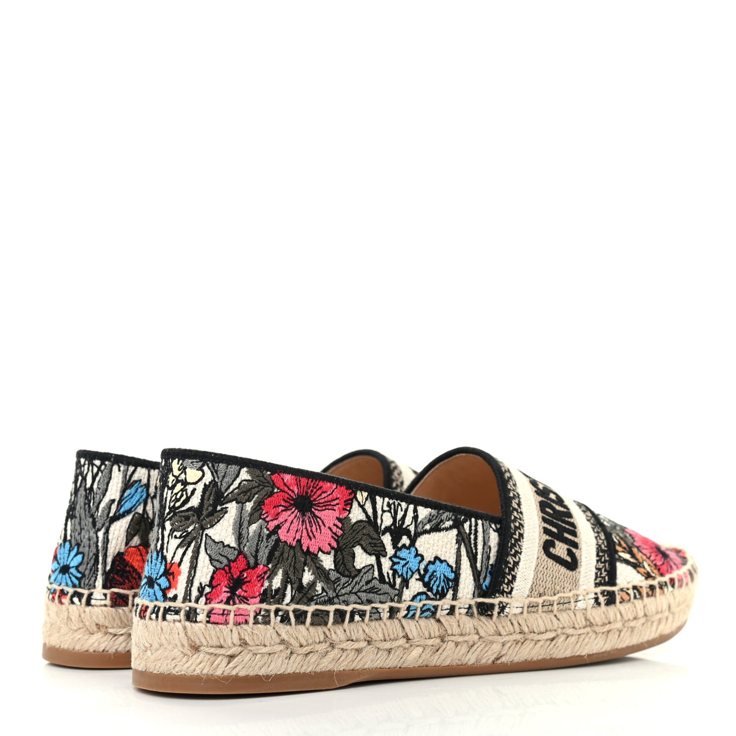 Embroidered Mille Fleurs Granville Espadrille 37 Multicolor