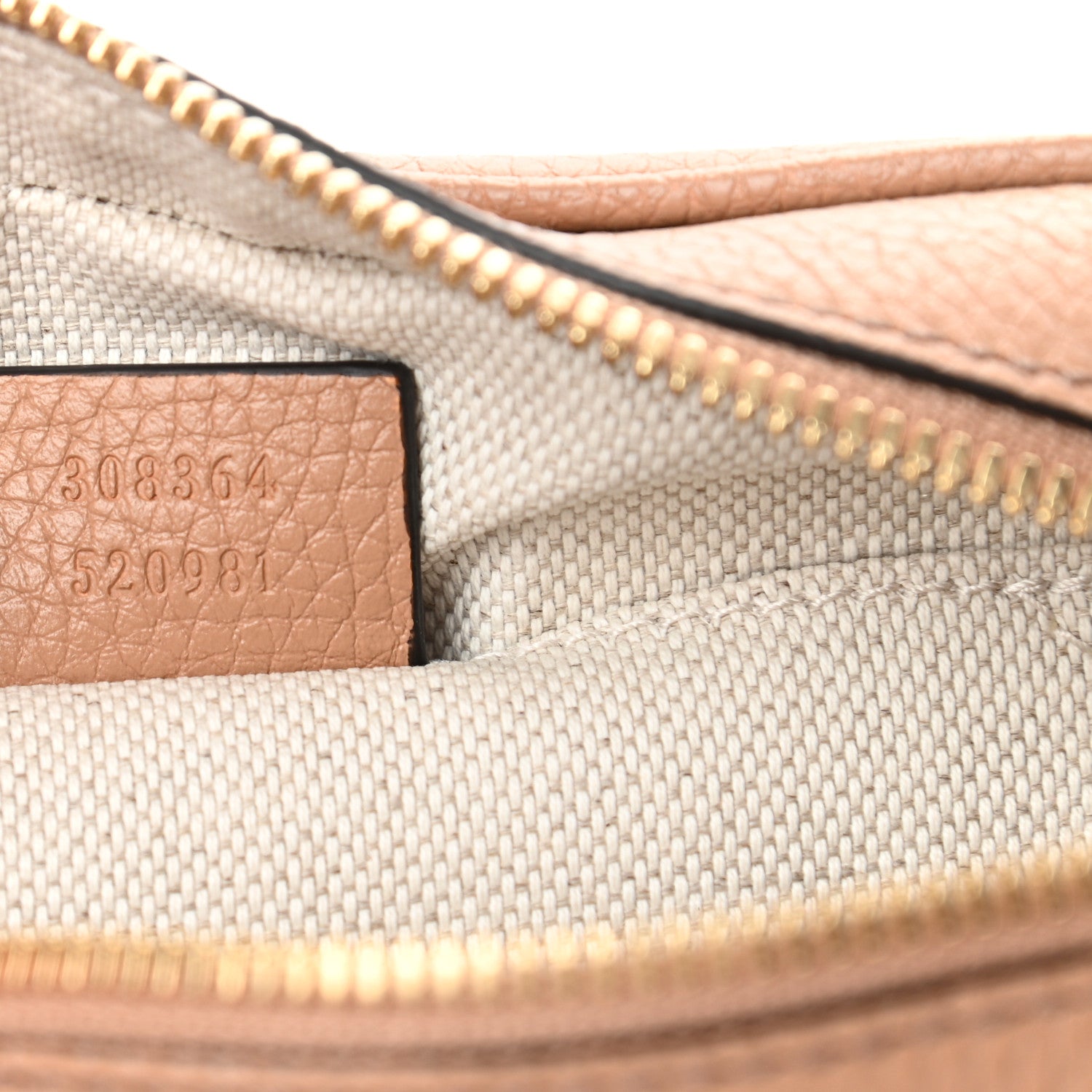 Gucci Pebbled Calfskin Small Soho Disco Bag Camelia 7 of 11