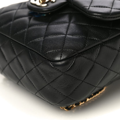 Chanel Lambskin Quilted Small in Seoul Backpack Black 10 of 10