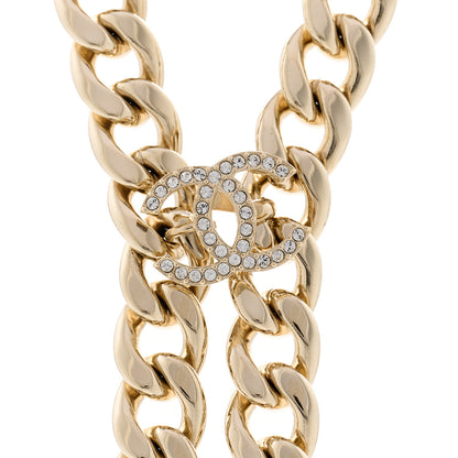 Chanel Pearl Resin Crystal CC No 5 Perfume Bottle Chain Gold 5 of 7