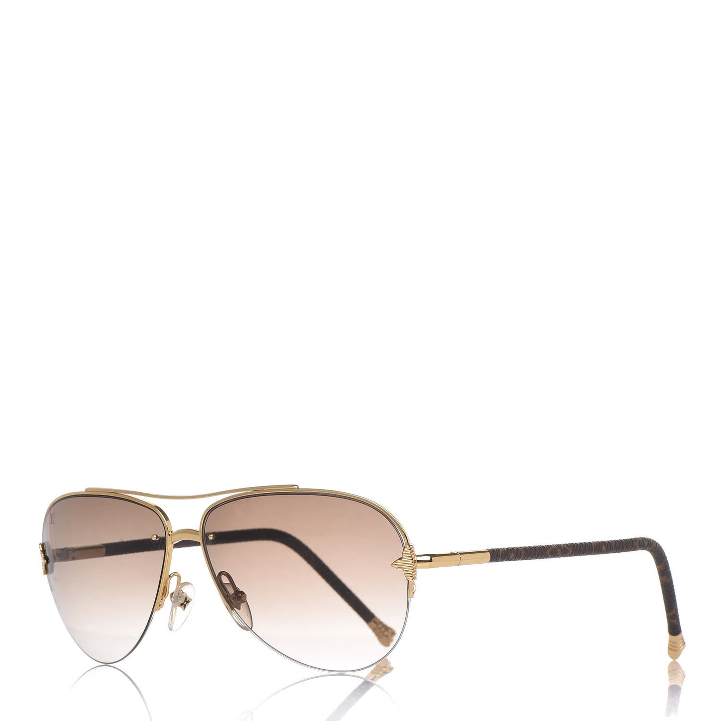 Monogram Petite Viola Pilote Aviator Sunglasses Z0571U Brown