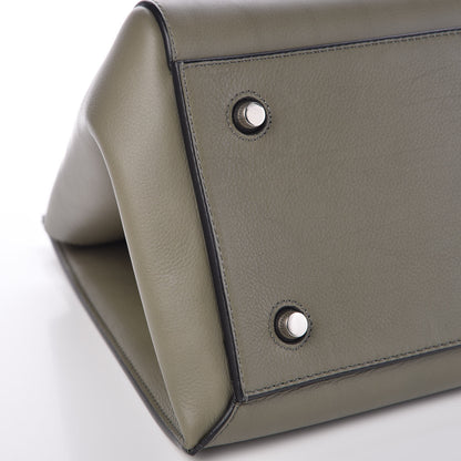 Celine Calfskin Medium Edge Shoulder Bag Khaki 9 of 10