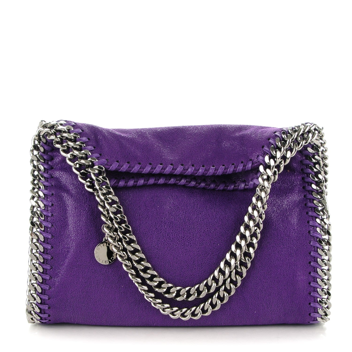 Stella McCartney Shaggy Deer Mini Falabella Tote Bright Purple 1 of 9