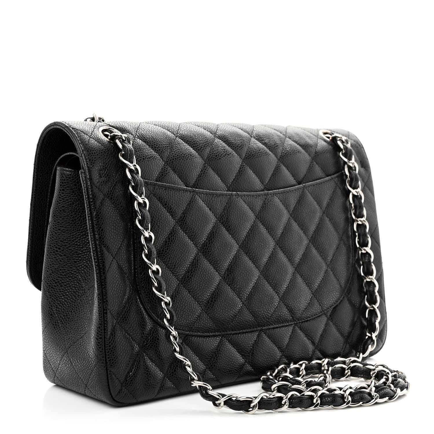 Chanel Caviar Quilted Jumbo Double Flap Black 3 of 11