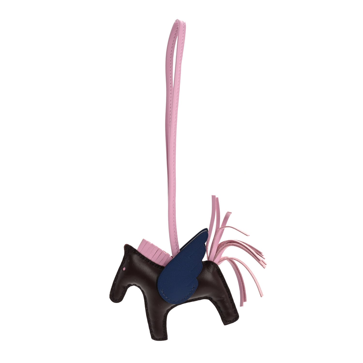 Hermes Milo Lambskin Grigri Rodeo Pegase Horse Bag Charm PM Rouge Sellier Mauve Sylvestre Bleu Saphir 1 of 6