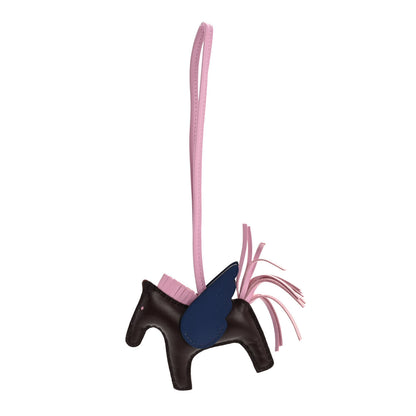Hermes Milo Lambskin Grigri Rodeo Pegase Horse Bag Charm PM Rouge Sellier Mauve Sylvestre Bleu Saphir 1 of 6