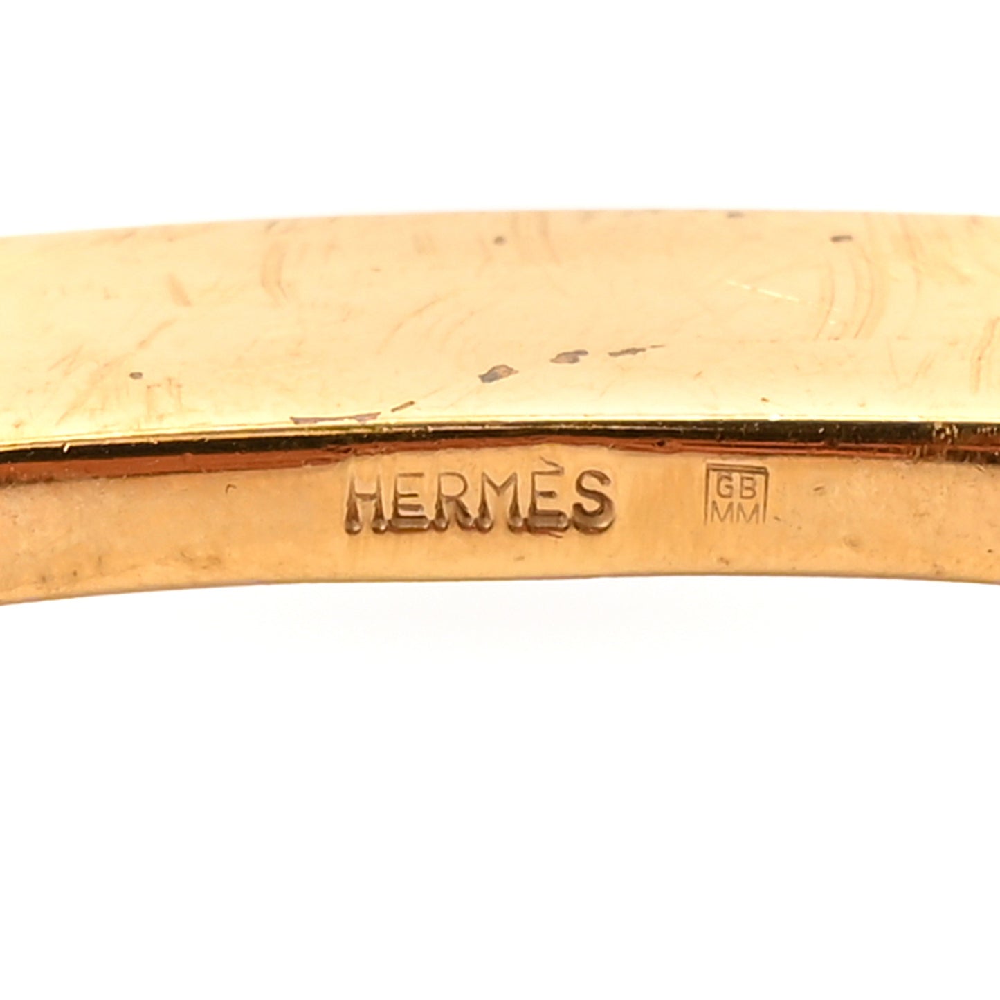 Polished 24mm H Belt Buckle Gold