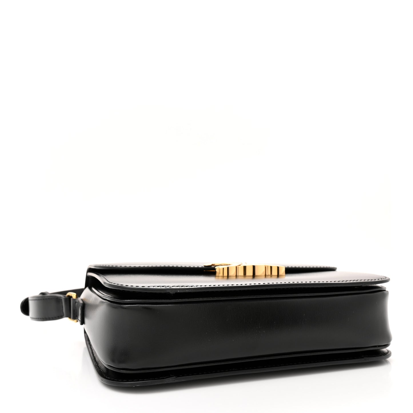 Shiny Calfskin Medium Triomphe Black