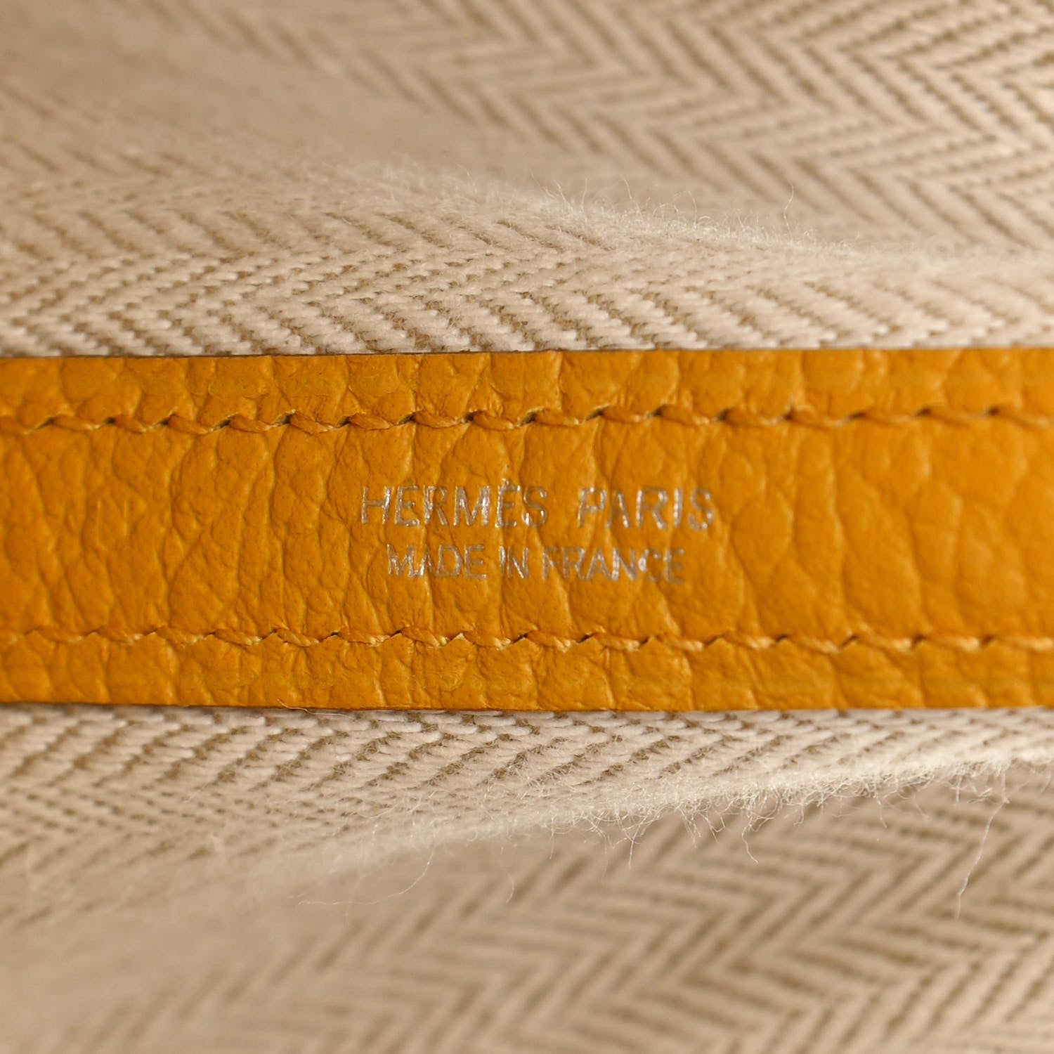 Hermes Vache Country Garden Party 30 TPM Jaune Ambre 6 of 10