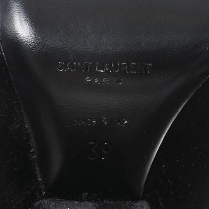 Saint Laurent Velvet Niki 105 Thigh High Boots 39 Black 6 of 7