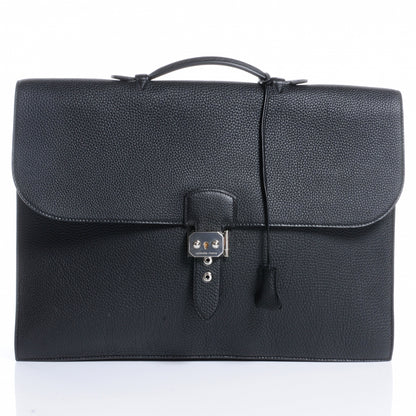 Hermes Veau Togo Sac a Depeche 41 Serviette Briefcase Black 1 of 8