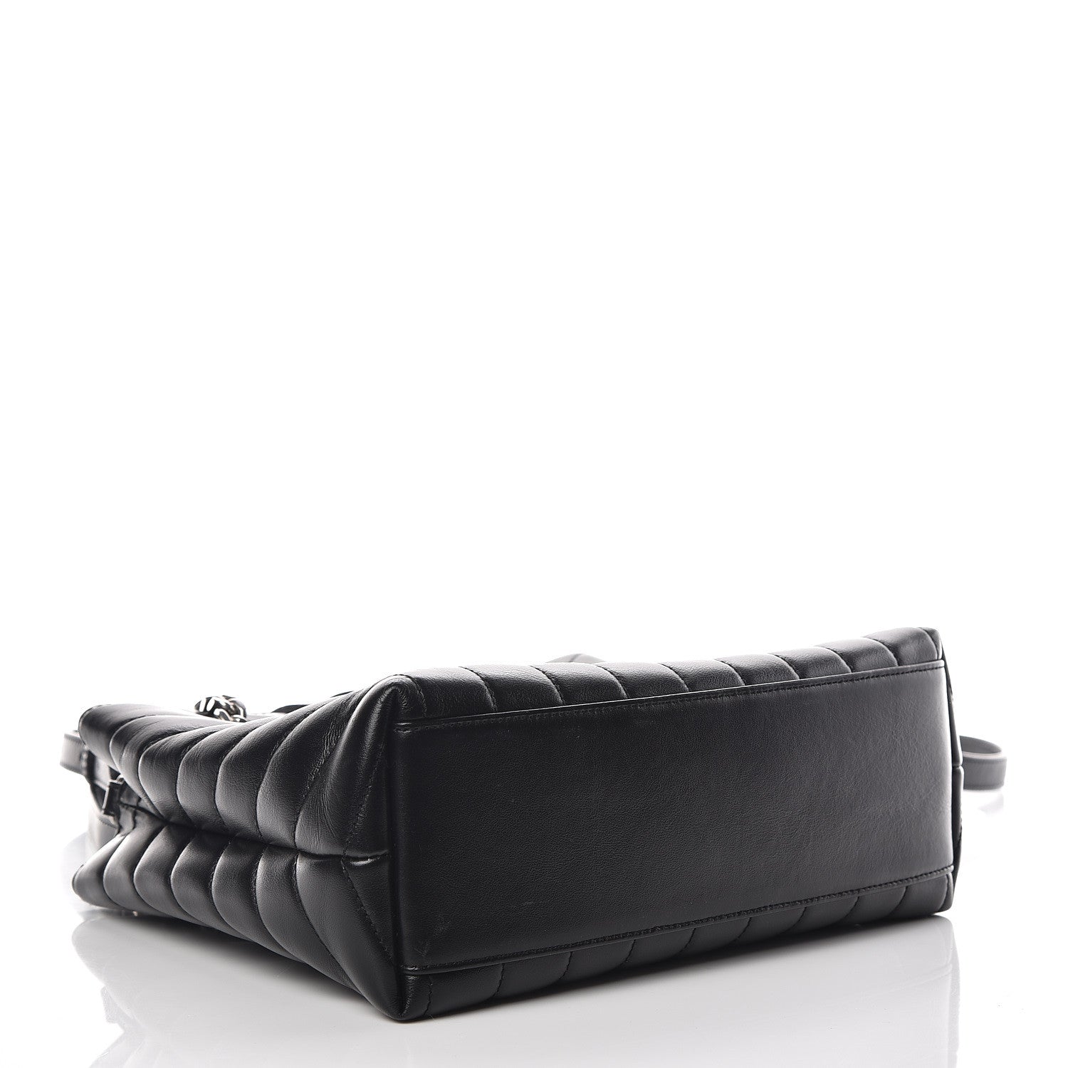 Saint Laurent Calfskin Y Quilted Monogram Small Loulou Shopper Black 5 of 11
