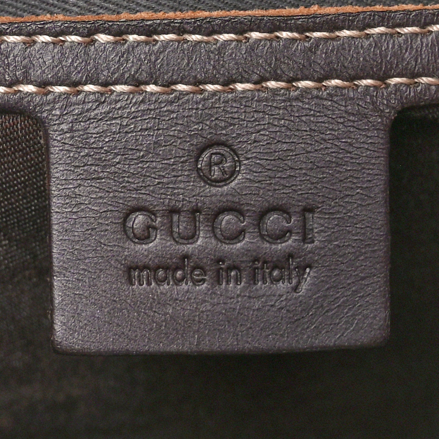 GG Supreme Monogram Medium Flat Messenger Bag Dark Brown