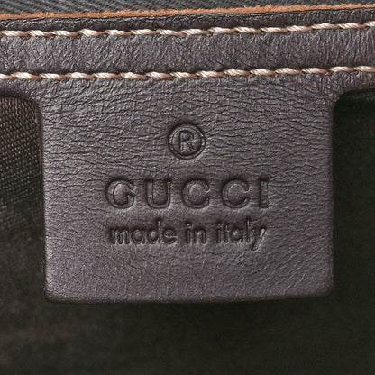 Gucci GG Supreme Monogram Medium Flat Messenger Bag Dark Brown 7 of 10