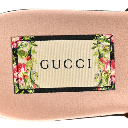 Gucci Velvet GG Monogram Crystal Slippers 39 Brown Vintage Cocoa 7 of 9