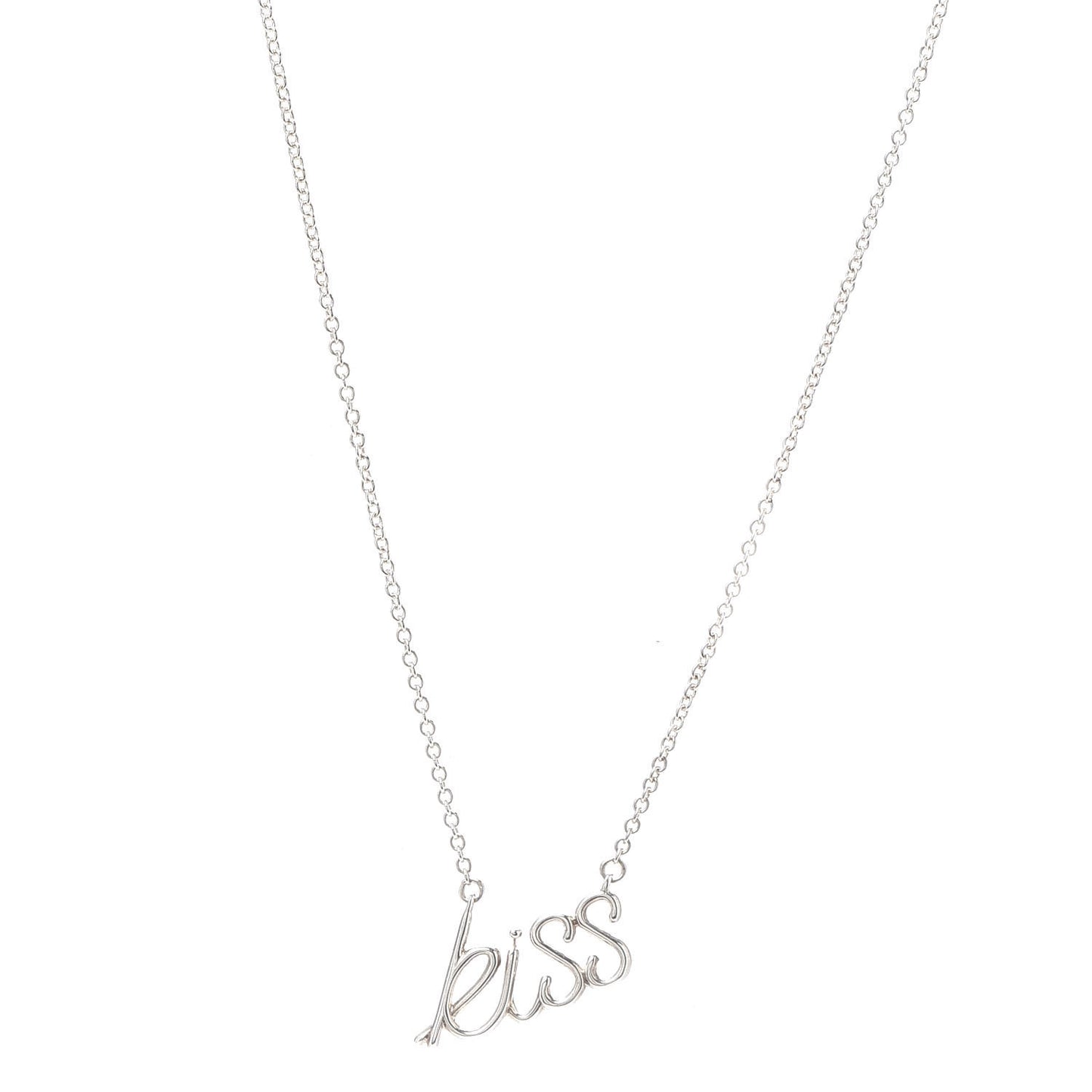 Sterling Silver Paloma's Graffiti Kiss Pendant Necklace