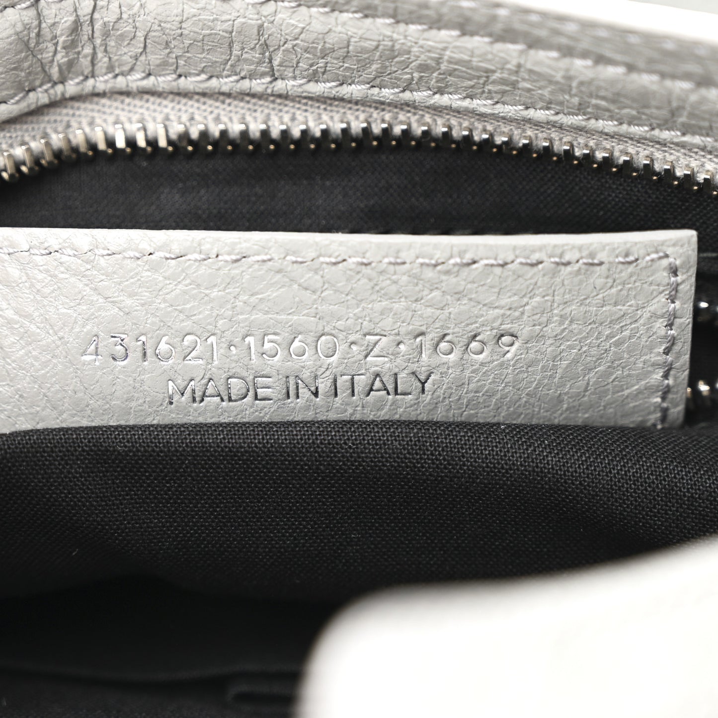 Agneau Classic Silver Hardware S City Gris Haussmannien
