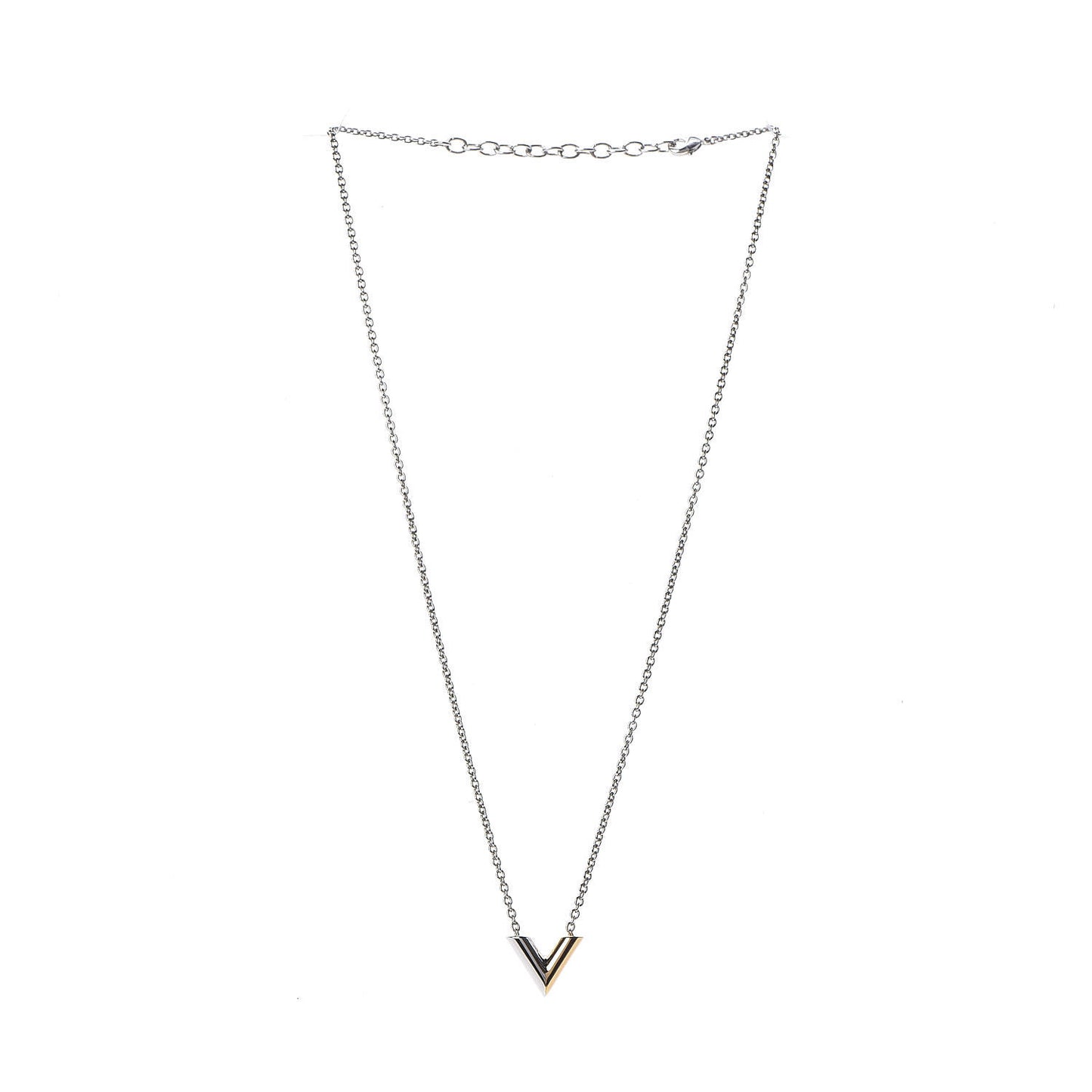 Essential V Necklace Silver