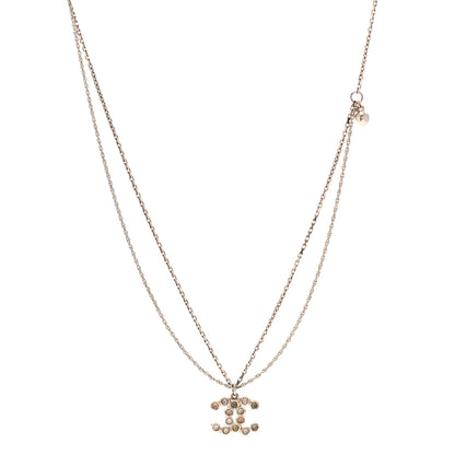 Chanel Poured Glass Multi Strand CC Necklace Gold Multicolor 1 of 5