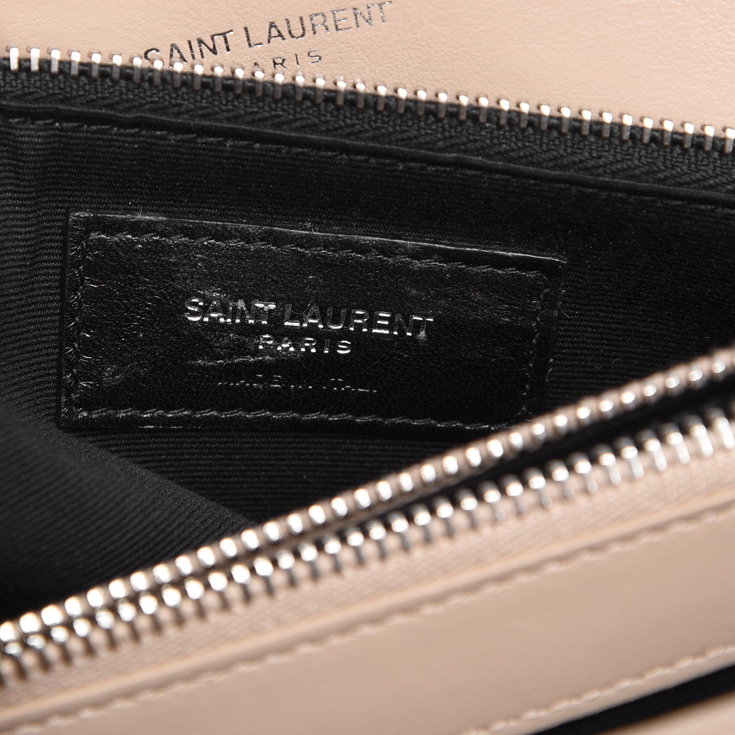 Saint Laurent Calfskin Y Quilted Monogram Medium Loulou Chain Satchel Dark Beige 6 of 7