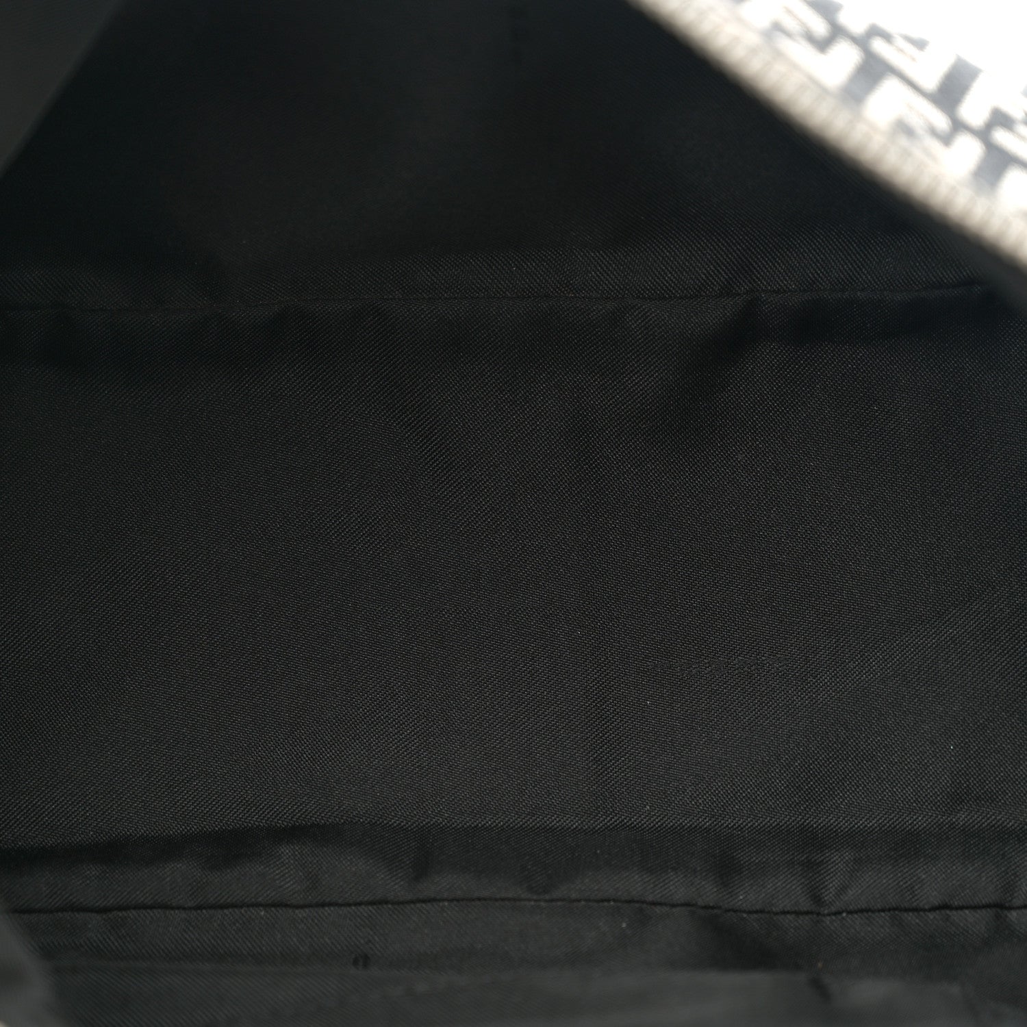 Fendi Zucchino Vitello Pochette Black White 5 of 10
