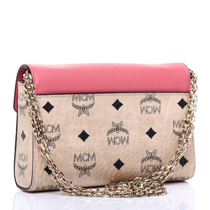 MCM Visetos Millie Crossbody Beige Pink 3 of 10