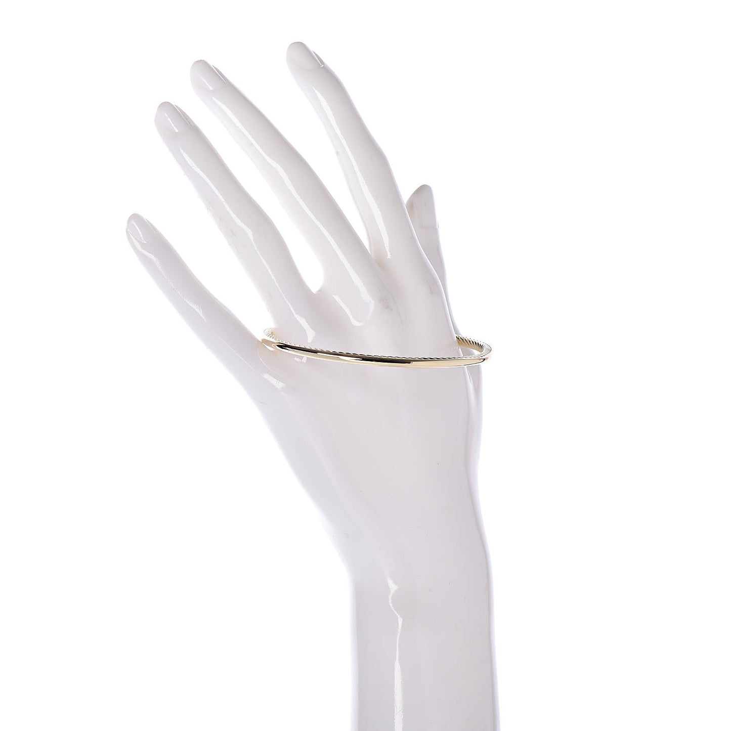 18K Yellow Gold 3mm Inside Cable Classic Bangle