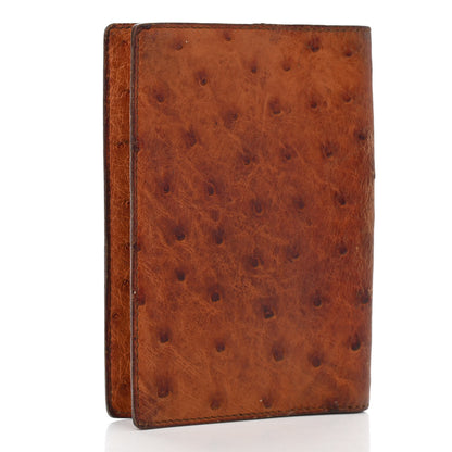 Hermes Ostrich Globe Trotter Agenda Cover PM Gold 3 of 9