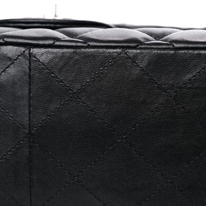 Chanel Lambskin Quilted Jumbo Single Flap Black 12 of 14