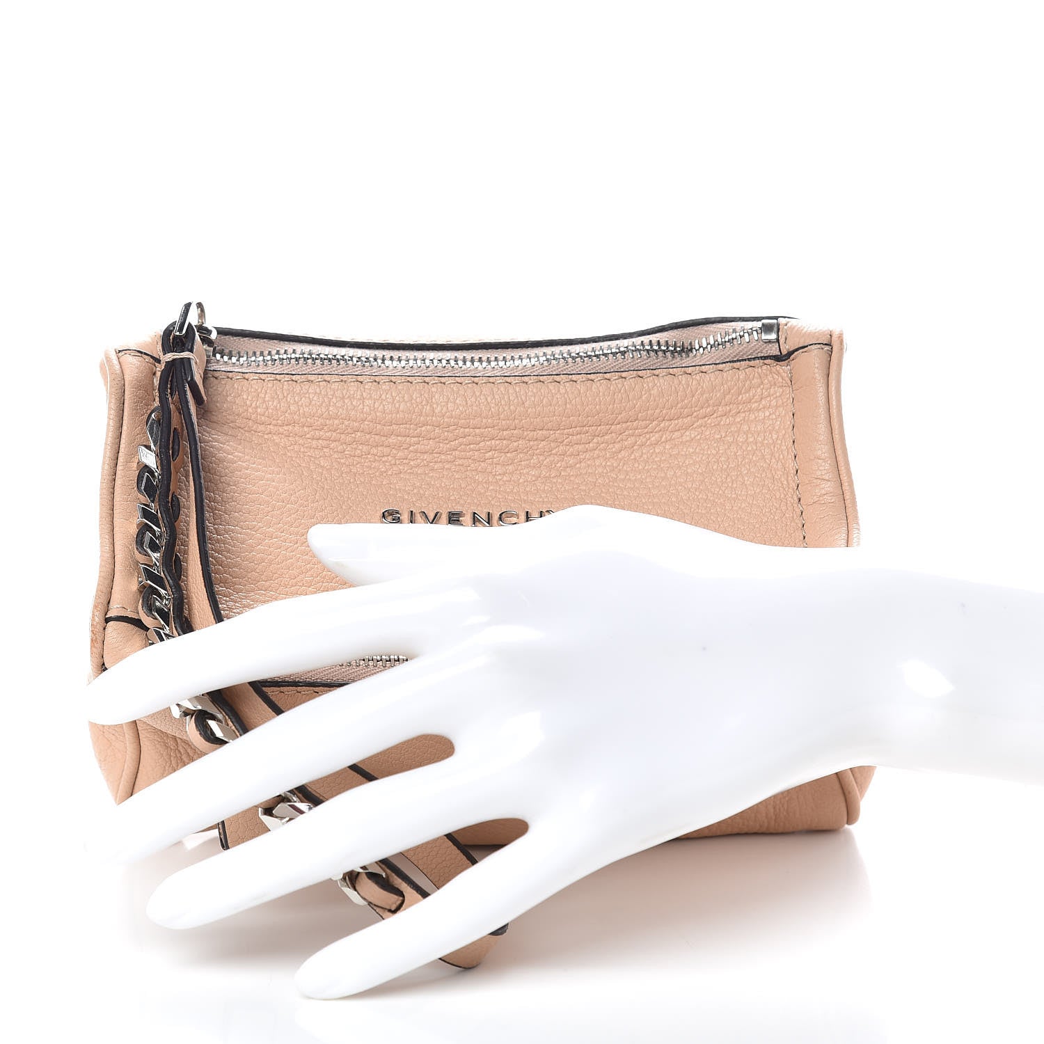 Givenchy Sugar Goatskin Pandora Wristlet Old Pink 2 of 15