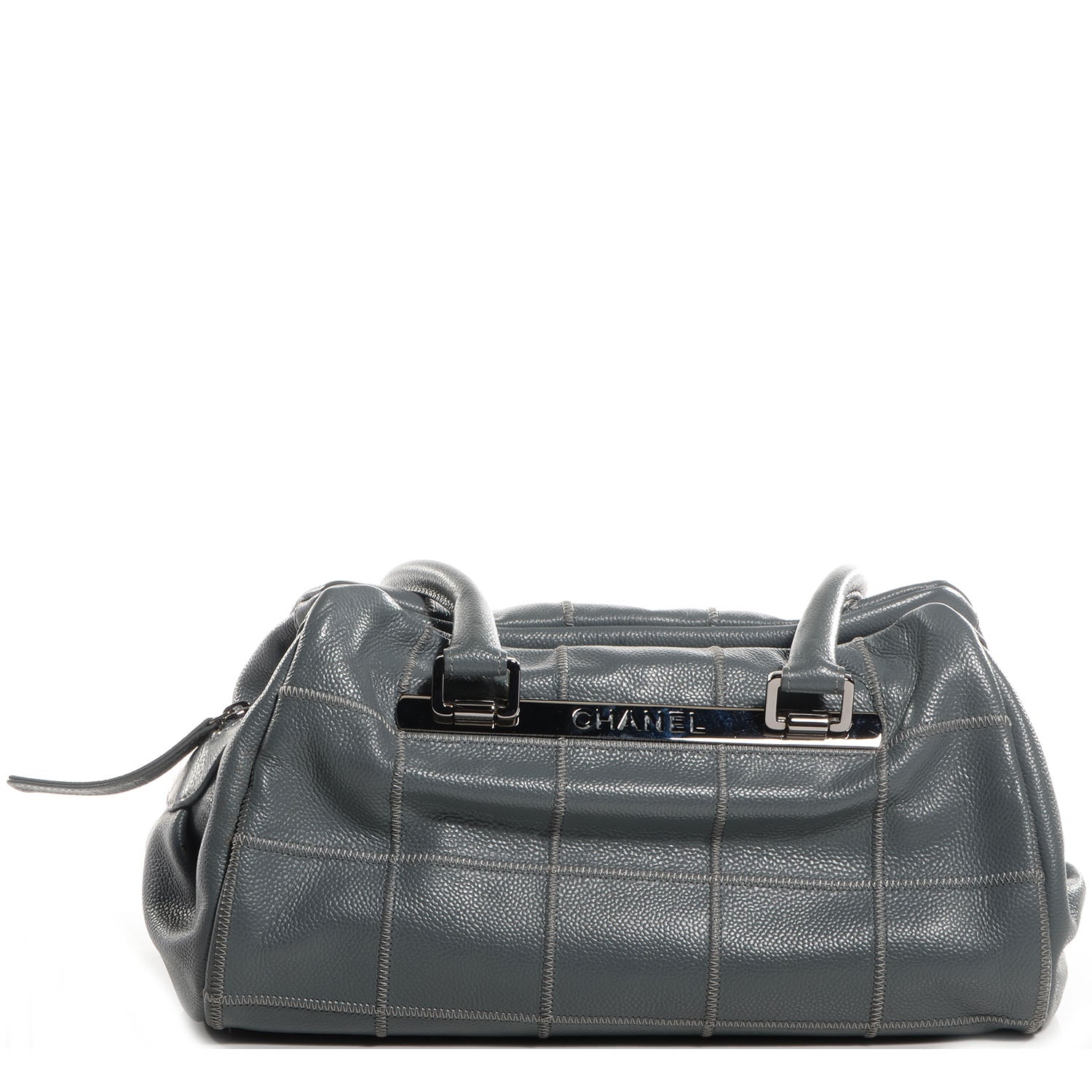 Chanel Caviar Square Stitched Tote Grey 1 of 7