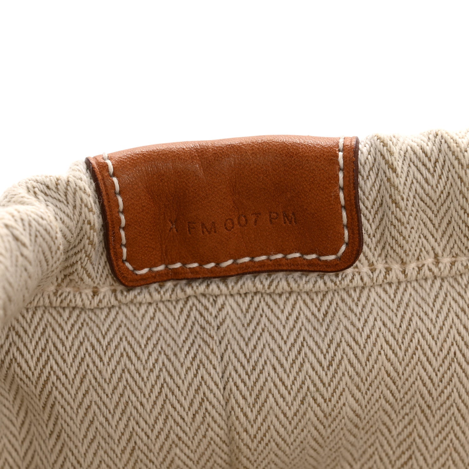 Hermes Canvas Barenia Fourbi 25 MM Pouch Naturel Fauve 7 of 11