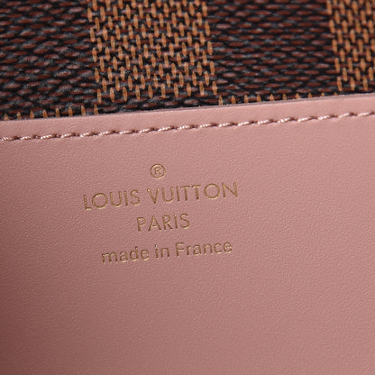 Louis Vuitton Damier Ebene Croisette Chain Wallet Rose Ballerine 6 of 10