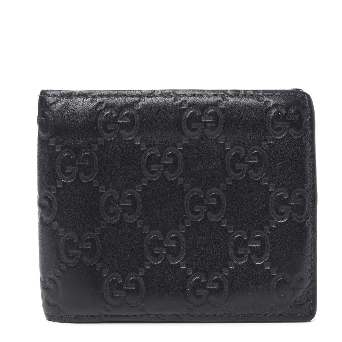 Guccissima Avel Bi-Fold Wallet Chocolate