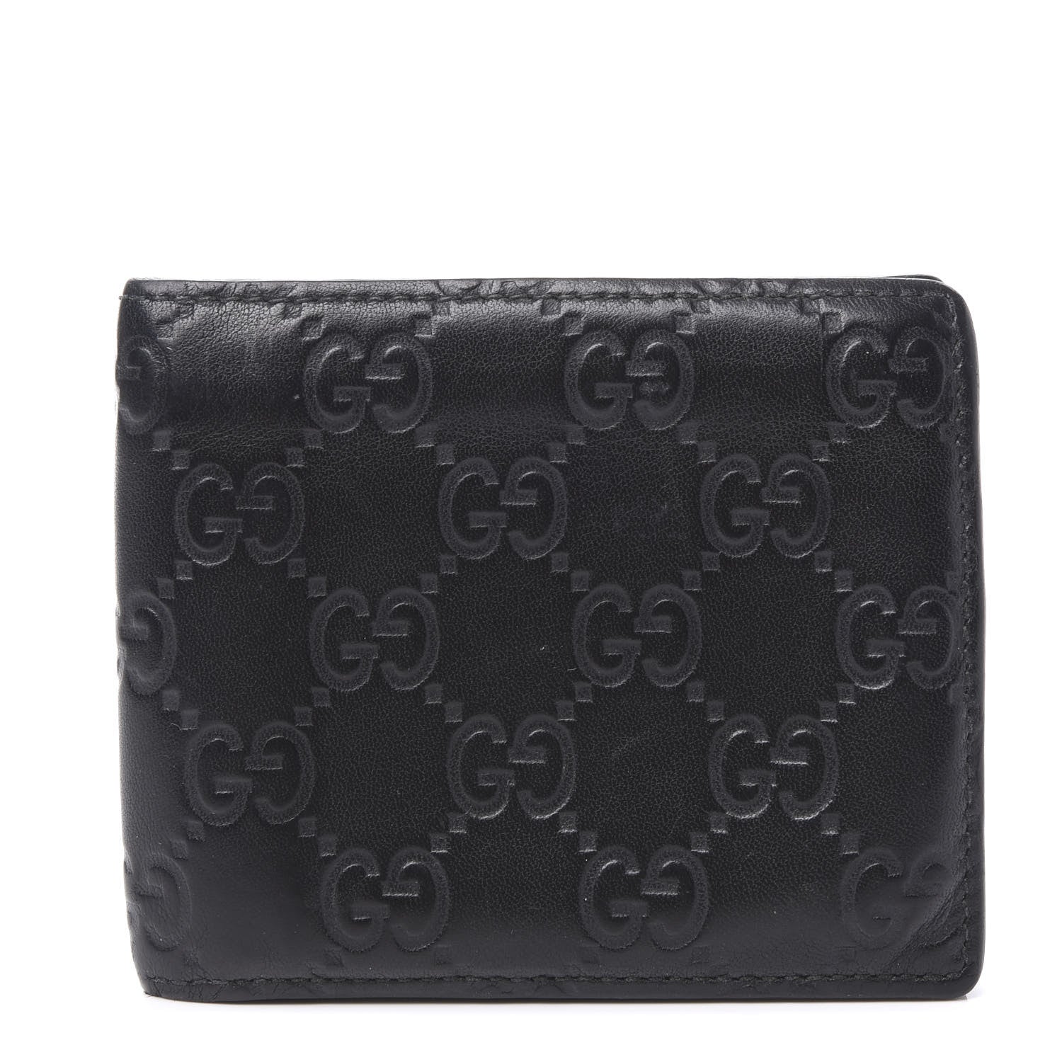 Gucci Guccissima Avel Bi-Fold Wallet Chocolate 1 of 8