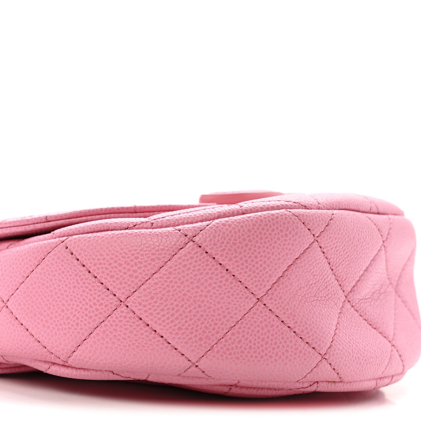Caviar Quilted Mini Messenger Flap Light Pink