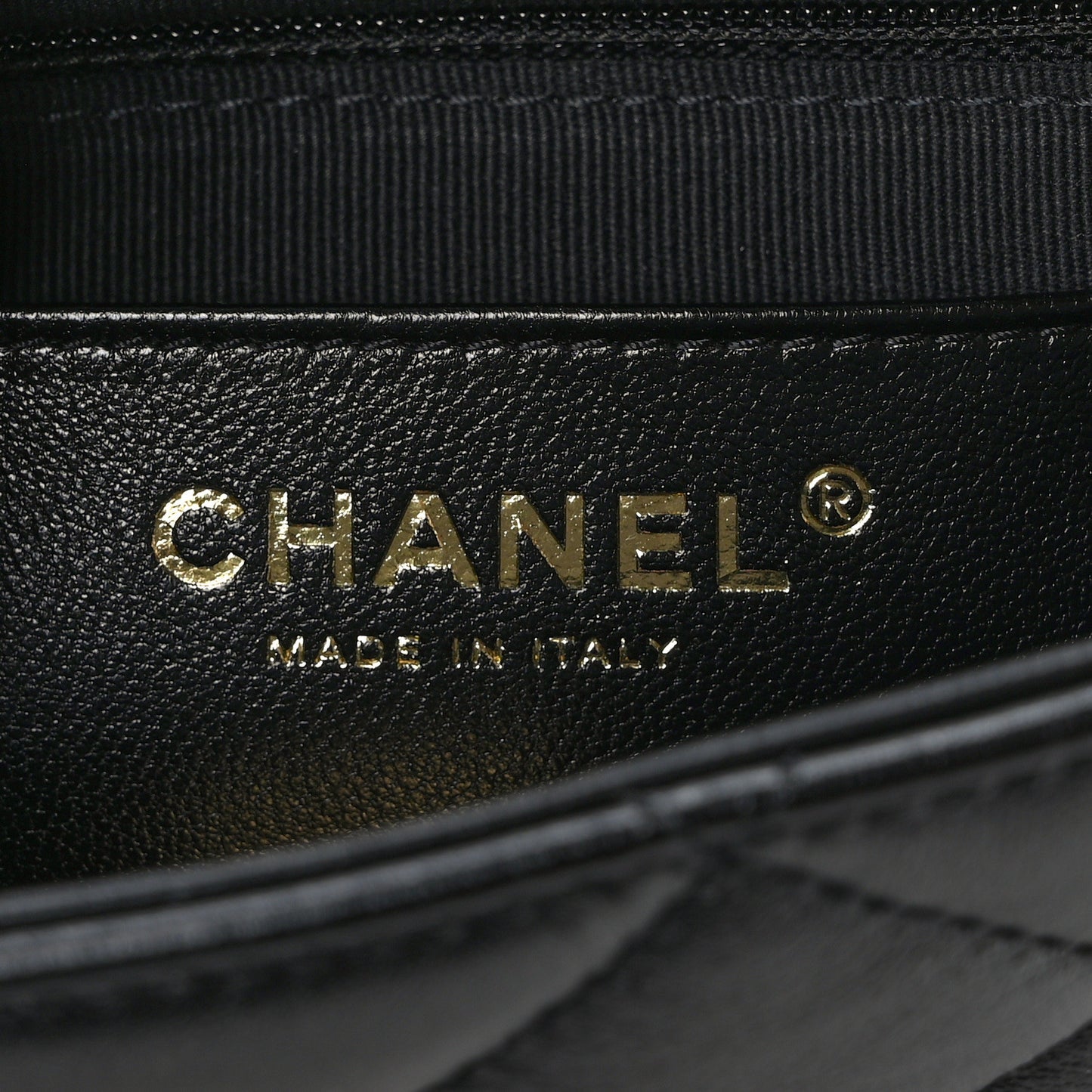 Lambskin Quilted Small Funky Town Flap Black