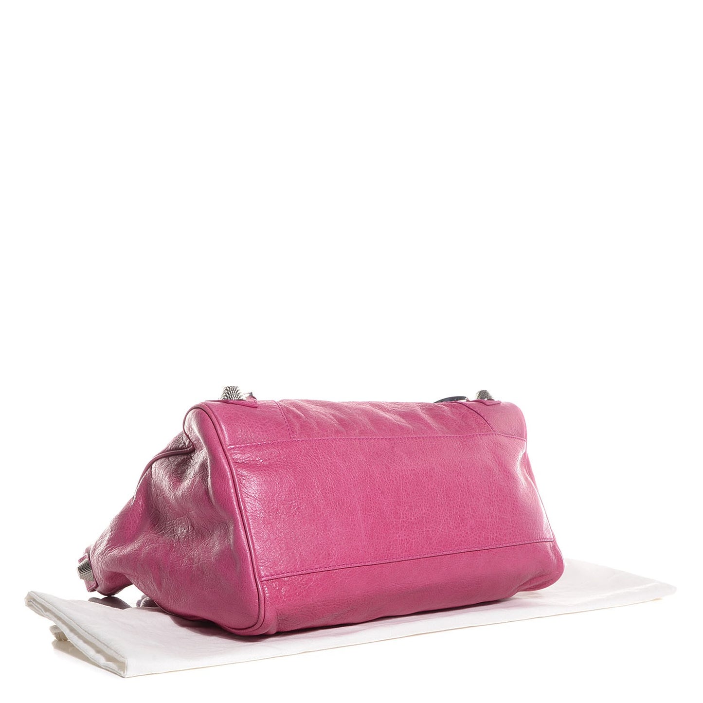 Agneau Giant 21 Silver Hardware Velo Cyclamen Fucsia