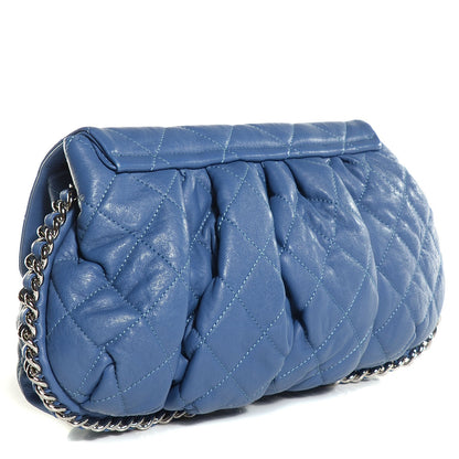 Chanel Washed Lambskin Chain Around Medium Messenger Blue 3 of 7