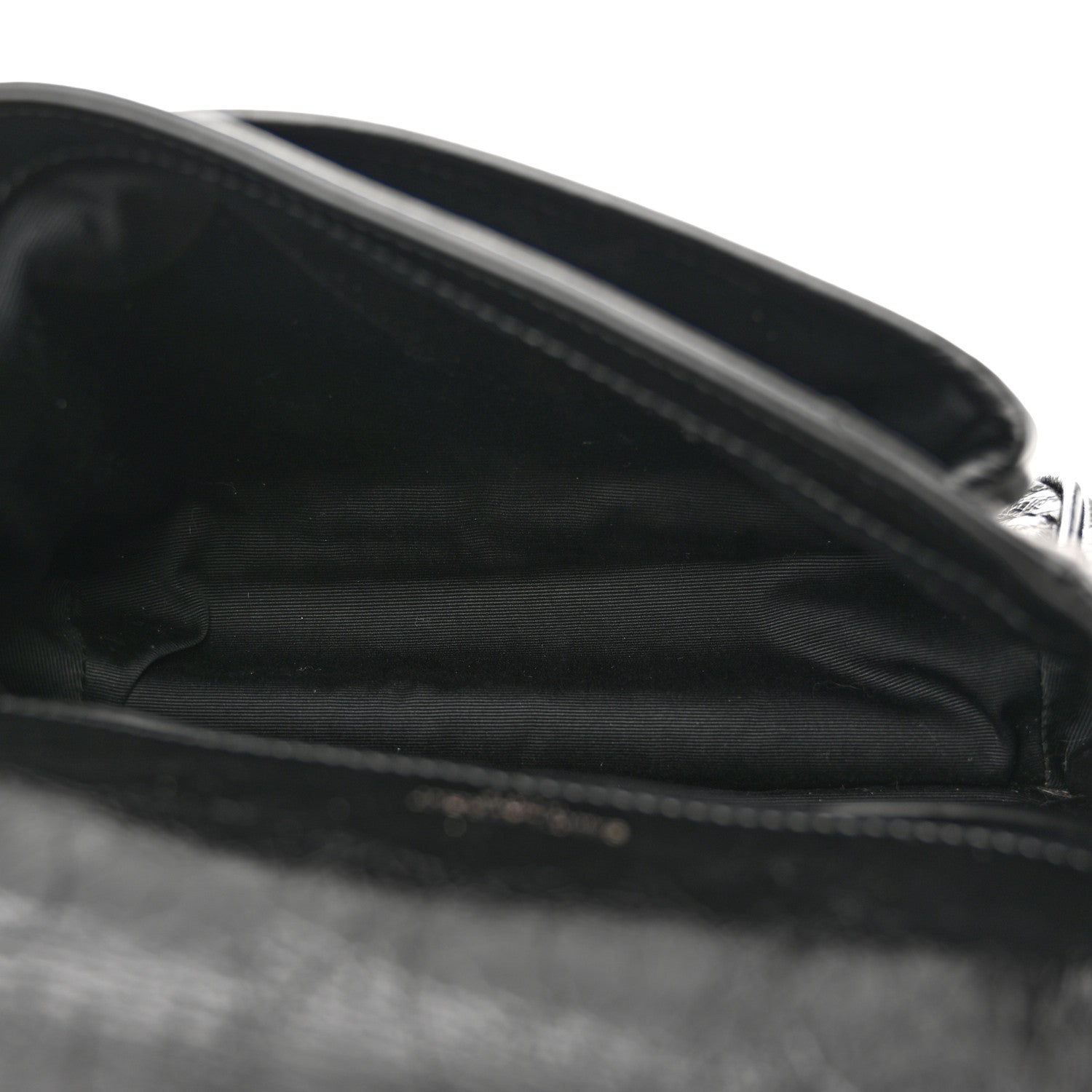Saint Laurent Crinkled Lambskin Matelasse Monogram Baby Niki Chain Satchel Black 5 of 12