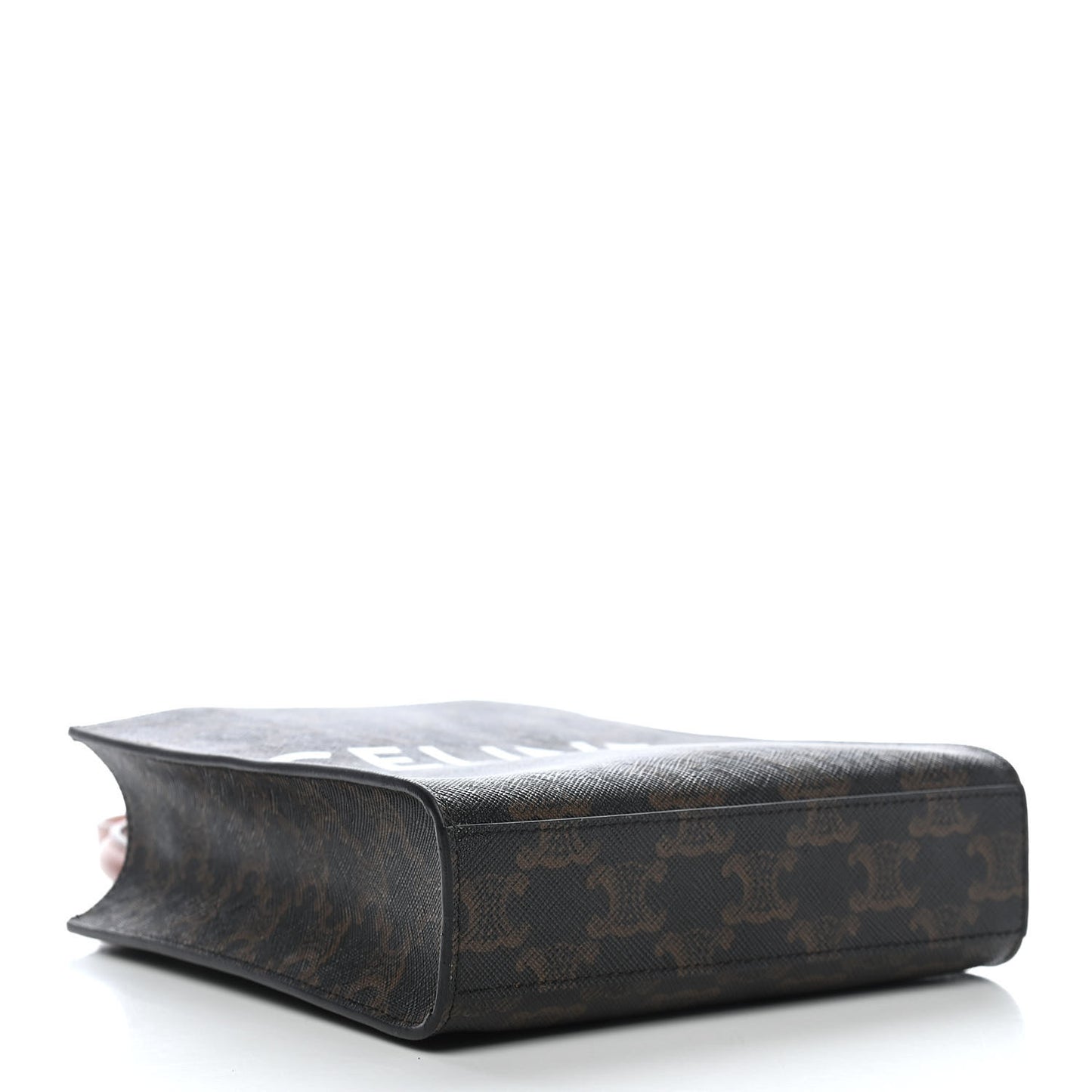 Triomphe Canvas Calfskin Mini Vertical Cabas Tan