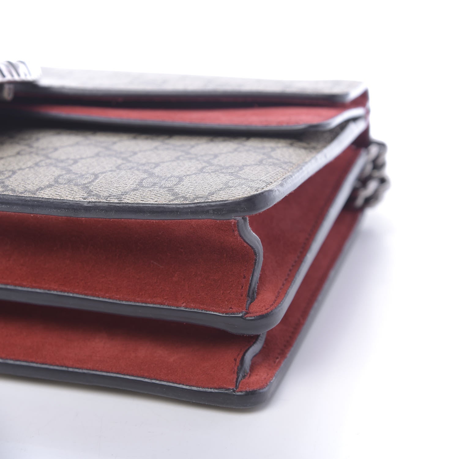 Gucci GG Supreme Monogram Small Dionysus Shoulder Bag Red 10 of 13