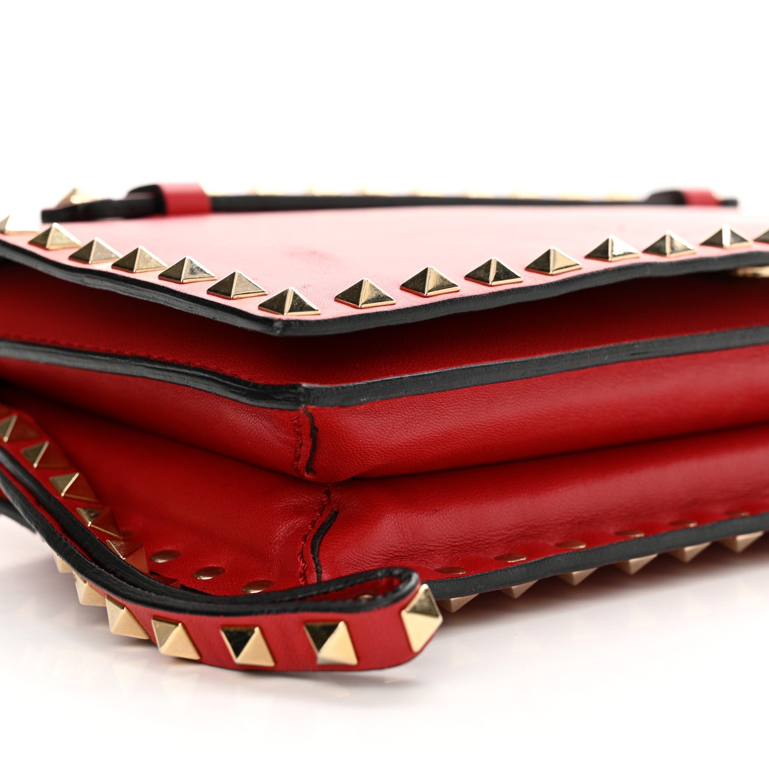 Valentino Garavani Nappa Rockstud Wristlet Clutch Rosso Valentino 8 of 13