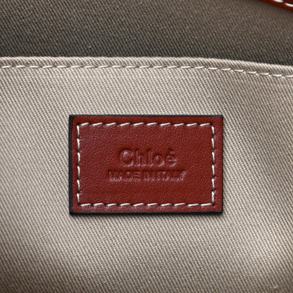 Chloe Calfskin Medium Woody Ribbon Tote Sepia Brown 6 of 11