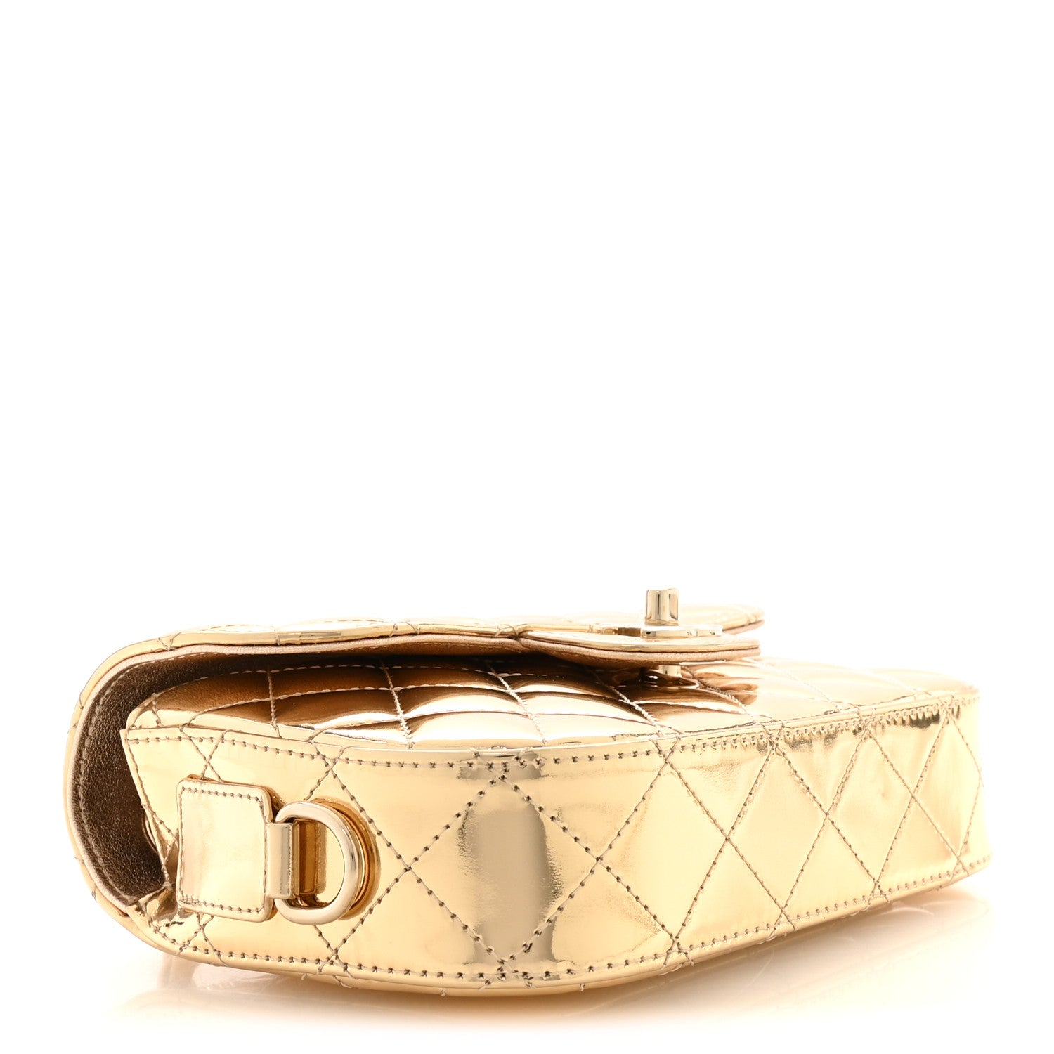 Chanel Mirror Calfskin Metallic Calfskin Quilted Hollywood