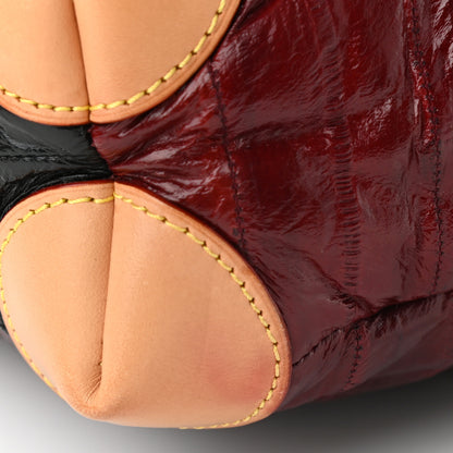 Louis Vuitton Eelskin Cloud Clutch GM Burgundy 10 of 10